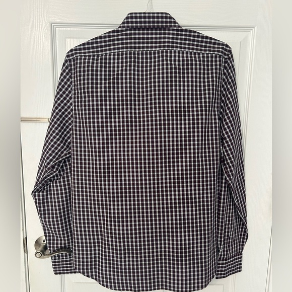 Men’s Nautica Long Sleeve Slim Fit Dress Shirt size large - Picture 3 of 3